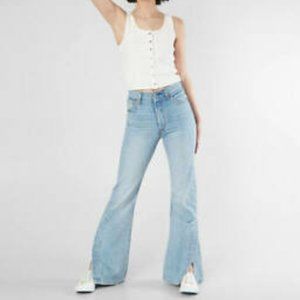 Levis Ribcage Split Flare Jeans